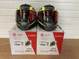 2X L52 HELMETS FF397 VECTOR CT2 CARBON SIZE SMALL (SHINE H-V YELLOW)