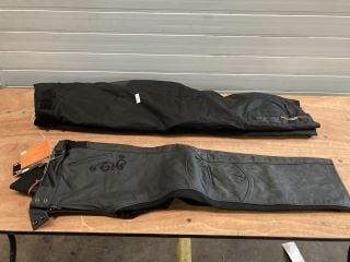 1X AKITO RIDING TROUSERS XXL (BLACK) 1X IXON AINOROUS RIDING TROUSERS XXL (BLACK)