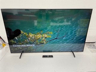 SAMSUNG CRYSTAL UHD 55" TV: MODEL NO UE55BU8500K (WITH BOX, REMOTE, STAND & POWER CABLE, SCREEN DAMAGE AS ILLUSTRATED) [JPTM123873]