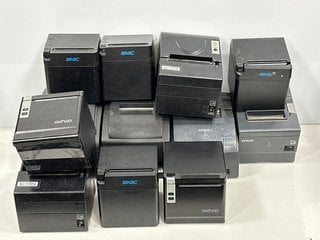 QUANTITY OF 12 VARIOUS THERMAL RECEIPT PRINTERS. (WITH POWER ADAPTERS AND PLUGS) [JPTM124047]