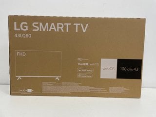 LG SMART FHD 43" TV: MODEL NO 43LQ60006LA (WITH BOX & ALL ACCESSORIES). (SEALED UNIT). [JPTM123728]