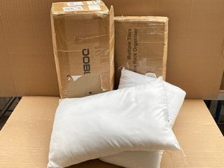 4 X ASSORTED ITEMS TO INCLUDE 2 X SILENT NIGHT SOFT BED PILLOWS IN WHITE: LOCATION - A6