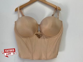 HONEY BIRDETTE BUSTIER CLOUD DANCER BRALETTE IN NUDE SIZE: 34F RRP - £125: LOCATION - WHITE BOOTH