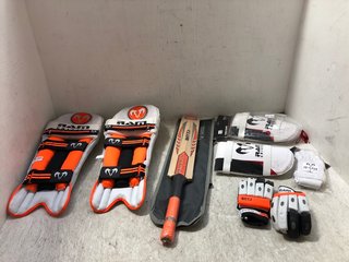 QTY OF RAM CRICKET CHILDRENS EQUIPMENT TO INCLUDE GLOVES: LOCATION - A14