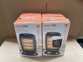 6 X WARMLITE 1.2KW 3 BAR HALOGEN HEATERS: LOCATION - A18