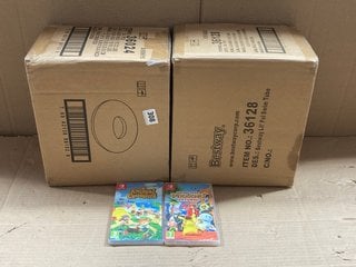 2 X BOXES OF CIRCULAR LIGHTS TO INCLUDE 2 X ASSORTED NINTENDO SWITCH ANIMAL CROSSING AND DETECTIVE PIKACHU RETURNS GAMES (PEGI 3 AND 7+), SEALED): LOCATION - B20