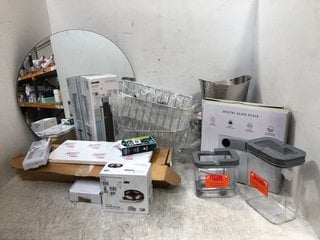 QTY OF ASSORTED JOHN LEWIS AND PARTNERS HOUSE HOLD ITEMS TO INCLUDE 2 X DIGITAL GLASS SCALES: LOCATION - B15