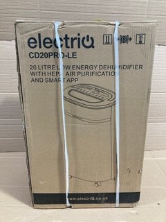 ELECTRIQ DEHUMIDIFIER MODEL: CD20PRO-LE-V3 RRP - £189: LOCATION - B10