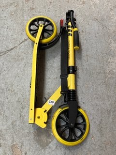 SERENELIFE FOLD DOWN LIGHT UP SCOOTER IN YELLOW/BLACK: LOCATION - B4