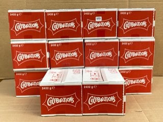 QTY OF CELEBRATIONS CHOCOLATE BOXES 2432G BB: 11/24: LOCATION - C2