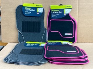 QTY OF SAKURA CAR MAT SETS IN PINK: LOCATION - C3