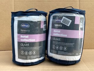 2 X SILENT NIGHT KING AND SUPER KING SIZE HOTEL COLLECTION DUVETS: LOCATION - C3