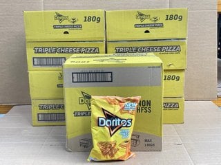 5 X BOXES OF DORITOS TRIPLE CHEESE PIZZA FLAVOURED CRISPS 12 X 180G PER BOX BB: 08/24 (SOME ITEMS MAY BE PAST SELL BY): LOCATION - C3