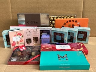 QTY OF ASSORTED CONSUMABLE ITEMS TO INCLUDE 3 X HOLDSWORTH CLASSIC MARC DE CHAMPAGNE TRUFFLES 100G BB: 09/24 (SOME ITEMS MAY BE PAST SELL BY): LOCATION - C11