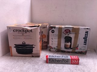 4 X ASSORTED HOUSE HOLD ITEMS TO INCLUDE 2 X CROCKPOT SLOW COOKERS: LOCATION - A3