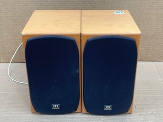 MONITOR AUDIO SPEAKER PAIR IN BROWN RRP - £399: LOCATION - C15