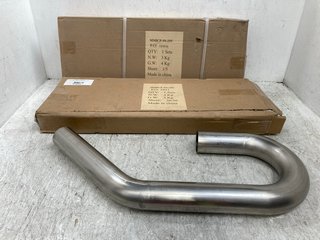 2 X MISHIMOTO 2.5'' NATURAL STAINLESS STEEL U - J BENDS: LOCATION - C18