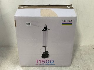 FRIDJA F 1500 HIGH PRESSURE CLOTHES STEAMER RRP - £199: LOCATION - C21