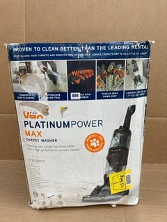 VAX PLATINUM POWER MAX CARPET WASHER: LOCATION - D13