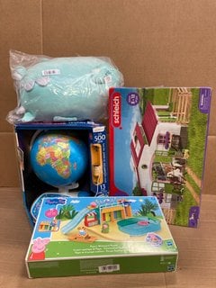 3 X ASSORTED CHILDRENS TOYS TO INCLUDE CLEMENTONI INTERACTIVE GLOBE: LOCATION - D12