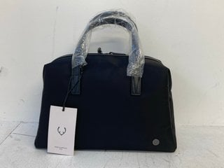 ANTLER CHELSEA OVERNIGHT BAG IN BLACK RRP - £140: LOCATION - WHITE BOOTH