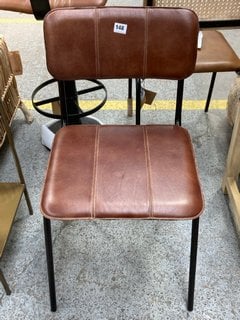 UKARI DINING CHAIR - CHOCOLATE BROWN - RRP £225: LOCATION - C1