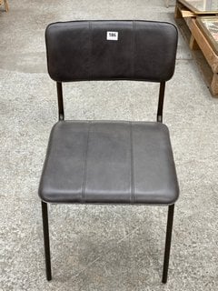 UKARI DINING CHAIR - AGED BLACK - RRP £225: LOCATION - C3