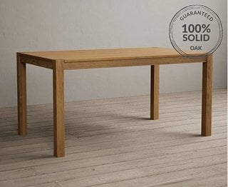 YORK 150CM TABLE OAK - RRP £299: LOCATION - B2