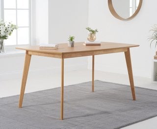 SACHA/SABRINA OAK 150CM DINING TABLE - RRP £369: LOCATION - B2