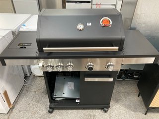 JOHN LEWIS & PARTNERS GRILLSTREAM 4 BURNER HYBRID GAS & CHARCOAL BBQ RRP - £499: LOCATION - C6 (KERBSIDE PALLET DELIVERY)