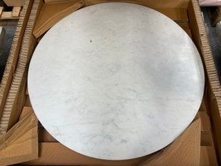 JOHN LEWIS & PARTNERS JEWEL DINING TABLE TOP IN WHITE MARBLE (TOP ONLY): LOCATION - C6