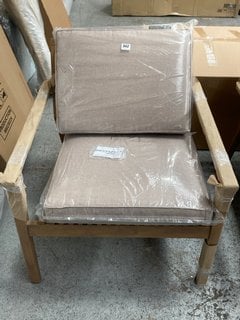 JOHN LEWIS & PARTNERS MONA LOUNGE CHAIR IN NATURAL RRP - £249: LOCATION - D3