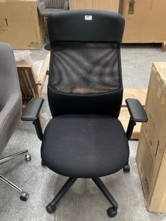 JOHN LEWIS & PARTNERS INSET OFFICE CHAIR IN BLACK RRP - £129: LOCATION - D3