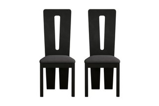 LUCCA CHAIR FRAME BLACK - PAIRS - RRP £320: LOCATION - B4