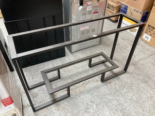 2 TIER CONSOLE TABLE FRAME IN BLACK (FRAME ONLY): LOCATION - A3