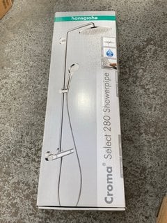 HANSGROHE CHROMA SELECT S THERMOSTATIC SHOWER SYSTEM IN CHROME - RRP £1017: LOCATION - B5