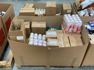 (COLLECTION ONLY) PALLET OF ASSORTED DRINKS TO INCLUDE MAWSON'S JINGLE BERRY PUNCH CORDIAL 500ML BBE SEP 24: LOCATION - A7