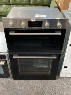 BOSCH BUILT IN DOUBLE ELECTRIC OVEN: MODEL MHA133BR0B - RRP £629: LOCATION - B5