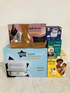 5 X ASSORTED BABY AND TODDLER ITEMS TO INCLUDE TOMMEE TIPPEE GRO EGG 2 ROOM THERMOMETER AND NIGHT LIGHT: LOCATION - B3