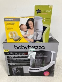 3 X ASSORTED BABY AND TODDLER ITEMS TO INCLUDE TOMMEE TIPPEE QUICK CHOP BABY FOOD BLENDER: LOCATION - BR2