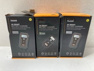 3 X 4A SMART BATTERY CHARGERS: LOCATION - BR7