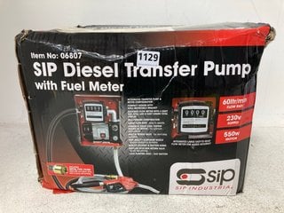 SIP DIESEL TRANSFER PUMP WITH FUEL METER: LOCATION - BR8