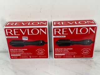 2 X REVLON SMALLER BRUSH ONE STEP VOLUMIZER: LOCATION - BR10