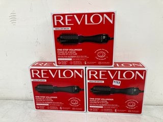 3 X REVLON SMALLER BRUSH ONE STEP VOLUMIZER: LOCATION - BR10