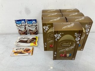 QTY OF ASSORTED CHOCOLATE TO INCLUDE LINDOR ASSORTED EGG SET BBE: 31/07/24: LOCATION - BR10