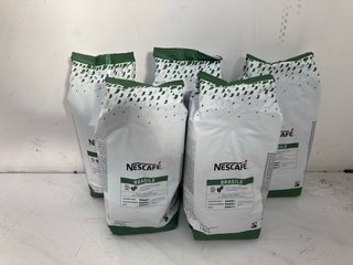 5 X 1KG PACKS OF NESCAFE BRASILE WHOLE ROASTED COFFEE BEANS BBE: 09/10/24: LOCATION - BR11