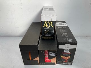 QTY OF ASSORTED COFFEE TO INCLUDE LOR ESPRESSO GROUND COFFEE CAPSULES BBE: 15/10/25: LOCATION - BR11