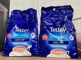 2 X TETLEYS 1100 ONE CUP TEA BAGS BBE: 01/26: LOCATION - BR13