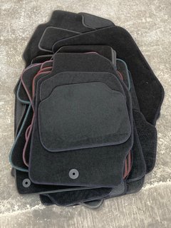 QTY OF ASSORTED FABRIC CAR FLOOR MATS: LOCATION - BR15