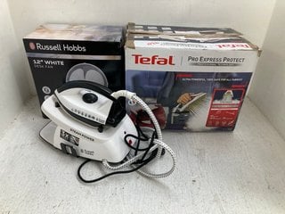 3 X ASSORTED ITEMS TO INCLUDE TEFAL PRO EXPRESS PROTECT STEAM IRON: LOCATION - CR7